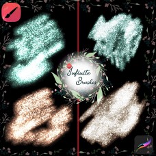 Glitter Brush от Gabrielle Brickey из подарочного набора Procreate