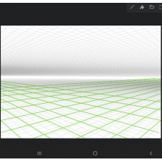 Шаблон сетки в перспективе в 2 точки схода из Procreate
